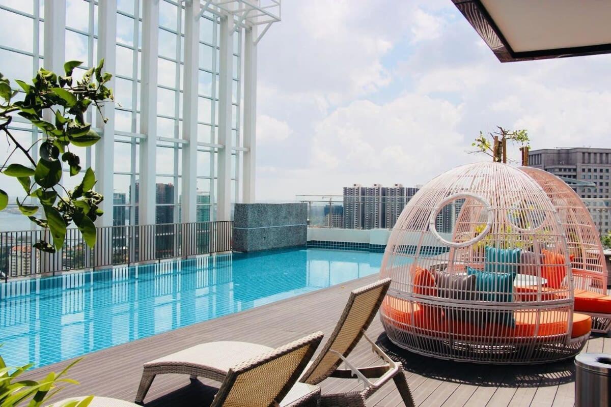 Cozy & High Floor Suite In Suasana Jb 15, Views Johor Bahru Exteriör bild